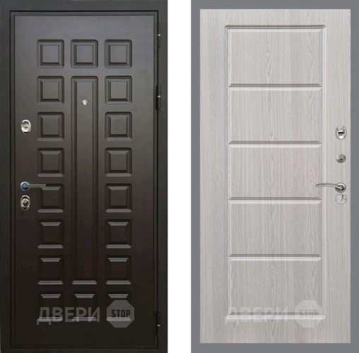 Входная металлическая Дверь Рекс (REX) Премиум 3к FL-39 Беленый дуб в Бронницах