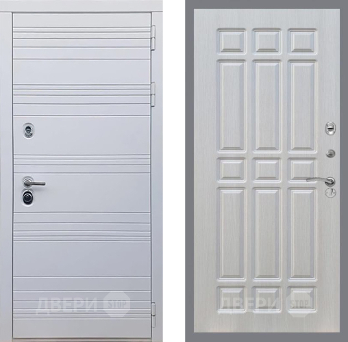 Входная металлическая Дверь Рекс (REX) 14 Силк Сноу FL-33 Лиственница беж в Бронницах