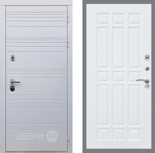 Входная металлическая Дверь Рекс (REX) 14 Силк Сноу FL-33 Силк Сноу в Бронницах