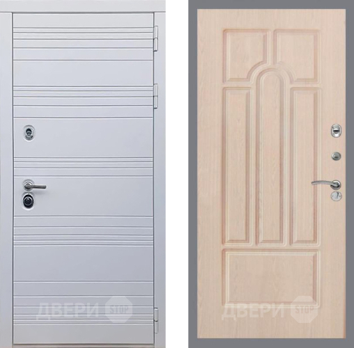 Входная металлическая Дверь Рекс (REX) 14 Силк Сноу FL-58 Беленый дуб в Бронницах