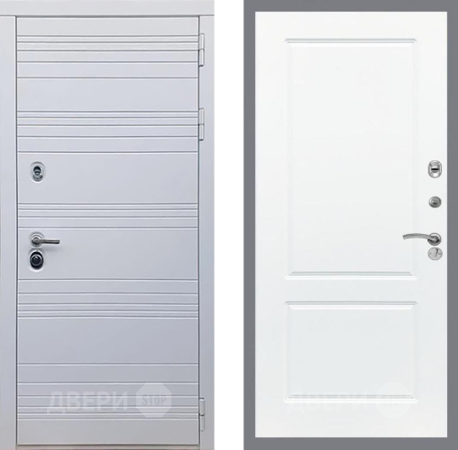 Входная металлическая Дверь Рекс (REX) 14 Силк Сноу FL-117 Силк Сноу в Бронницах