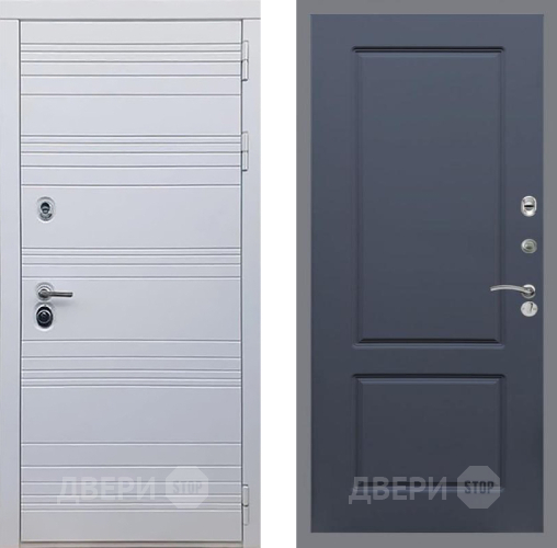 Входная металлическая Дверь Рекс (REX) 14 Силк Сноу FL-117 Силк титан в Бронницах