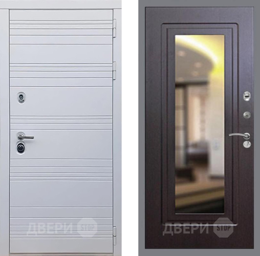 Входная металлическая Дверь Рекс (REX) 14 Силк Сноу FLZ-120 Венге в Бронницах