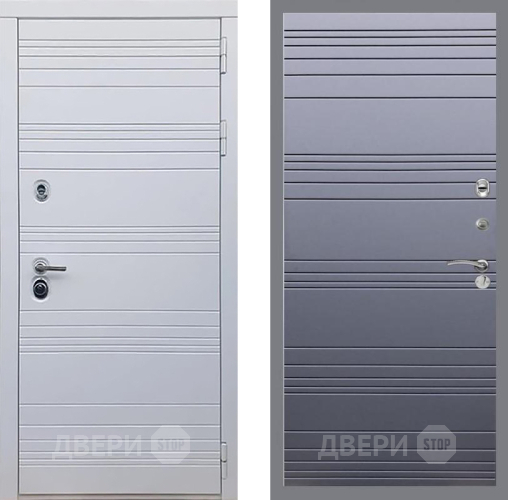 Входная металлическая Дверь Рекс (REX) 14 Силк Сноу Line Силк титан в Бронницах