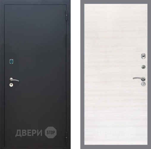 Входная металлическая Дверь Рекс (REX) 1A Черный Муар GL Акация в Бронницах