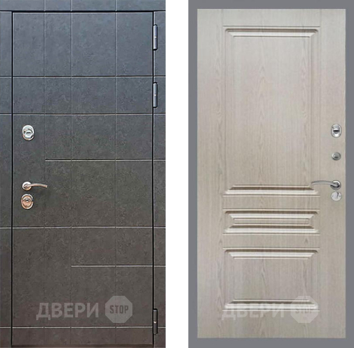 Входная металлическая Дверь Рекс (REX) 21 FL-243 Беленый дуб в Бронницах