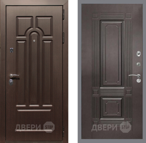 Входная металлическая Дверь Рекс (REX) Эврика FL-2 Венге в Бронницах