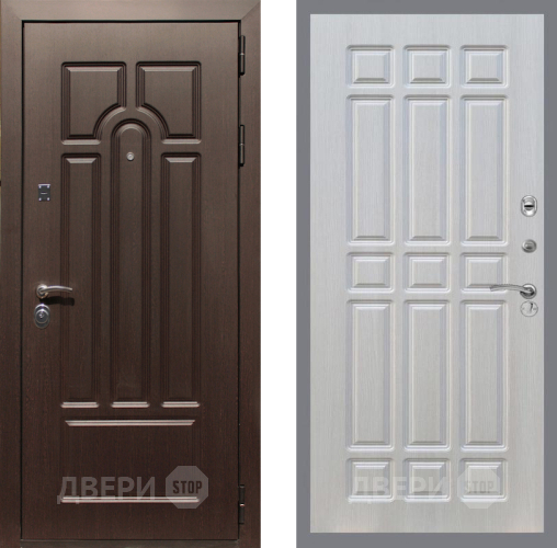 Входная металлическая Дверь Рекс (REX) Эврика FL-33 Лиственница беж в Бронницах