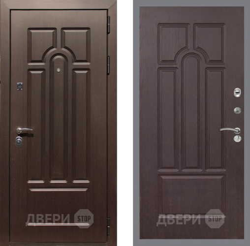 Входная металлическая Дверь Рекс (REX) Эврика FL-58 Венге в Бронницах