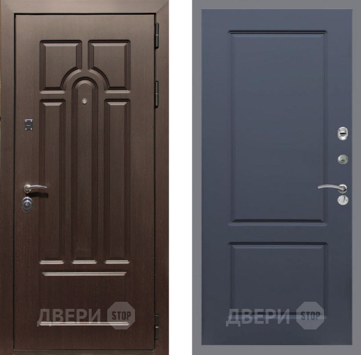 Входная металлическая Дверь Рекс (REX) Эврика FL-117 Силк титан в Бронницах