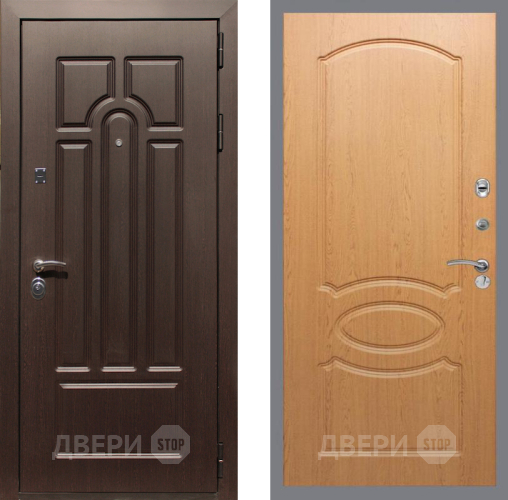 Дверь Рекс (REX) Эврика FL-128 Дуб в Бронницах