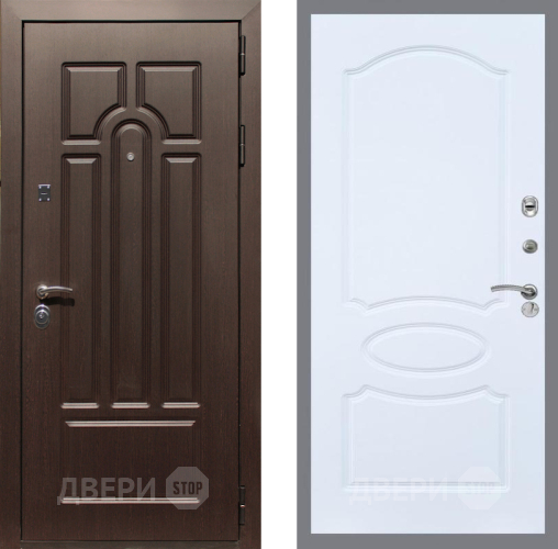 Дверь Рекс (REX) Эврика FL-128 Силк Сноу в Бронницах