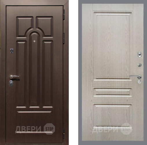 Дверь Рекс (REX) Эврика FL-243 Беленый дуб в Бронницах