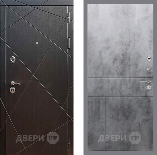 Входная металлическая Дверь Рекс (REX) 13 Венге FL-290 Бетон темный в Бронницах