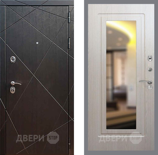 Входная металлическая Дверь Рекс (REX) 13 Венге FLZ-120 Беленый дуб в Бронницах