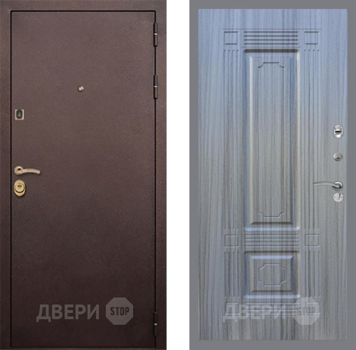 Входная металлическая Дверь Рекс (REX) Лайт 3К FL-2 Сандал грей в Бронницах