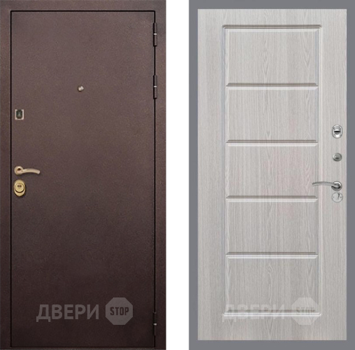 Входная металлическая Дверь Рекс (REX) Лайт 3К FL-39 Беленый дуб в Бронницах