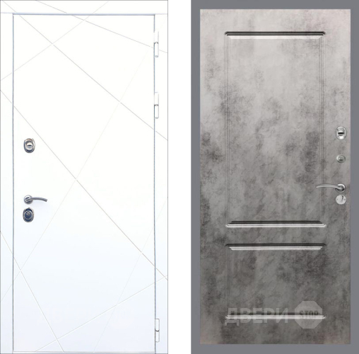 Дверь Рекс (REX) 13 Силк Сноу FL-117 Бетон темный в Бронницах
