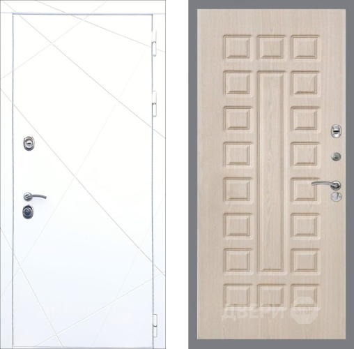 Входная металлическая Дверь Рекс (REX) 13 Силк Сноу FL-183 Беленый дуб в Бронницах