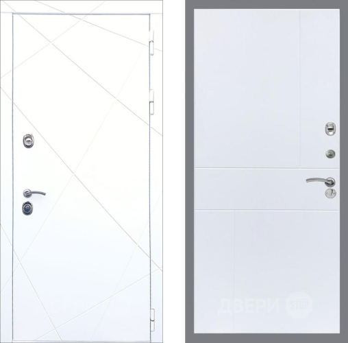 Входная металлическая Дверь Рекс (REX) 13 Силк Сноу FL-290 Силк Сноу в Бронницах