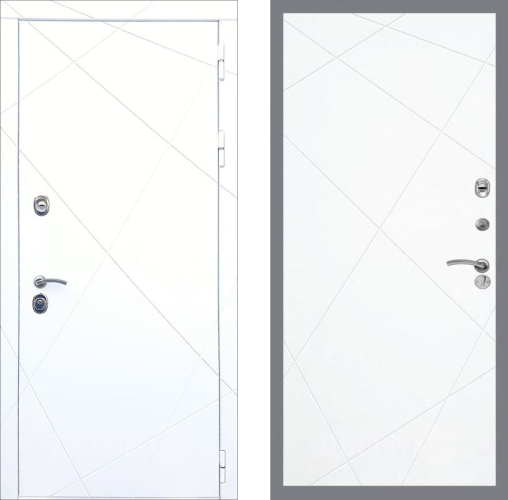 Входная металлическая Дверь Рекс (REX) 13 Силк Сноу FL-291 Силк Сноу в Бронницах