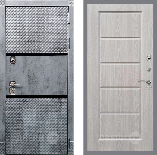 Дверь Рекс (REX) 15 Бетон Темный FL-39 Беленый дуб в Бронницах