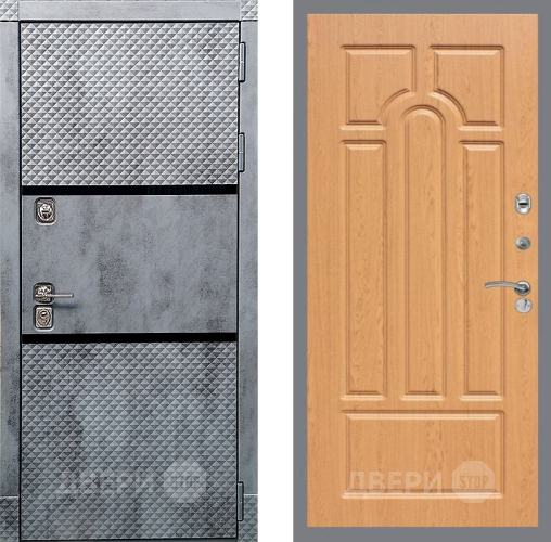 Входная металлическая Дверь Рекс (REX) 15 Бетон Темный FL-58 Дуб в Бронницах