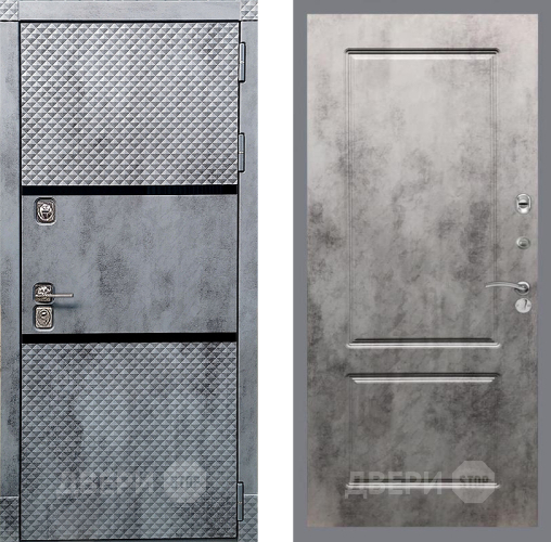 Входная металлическая Дверь Рекс (REX) 15 Бетон Темный FL-117 Бетон темный в Бронницах