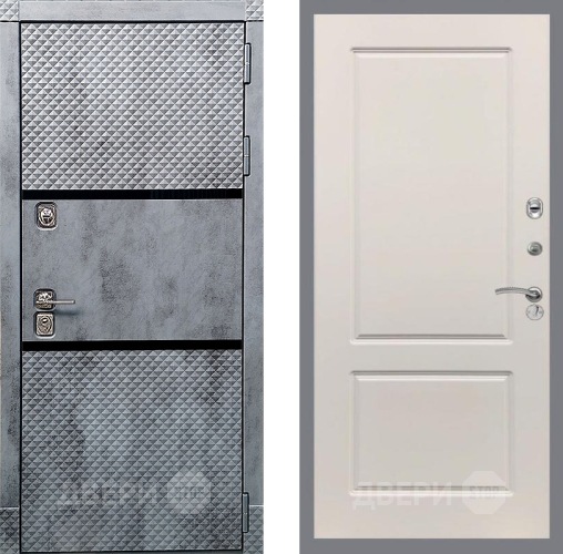 Входная металлическая Дверь Рекс (REX) 15 Бетон Темный FL-117 Шампань в Бронницах