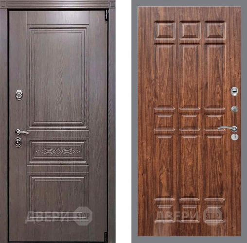 Дверь Рекс (REX) Премиум-S FL-33 орех тисненый в Бронницах