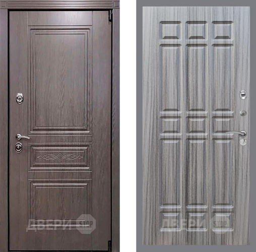 Входная металлическая Дверь Рекс (REX) Премиум-S FL-33 Сандал грей в Бронницах