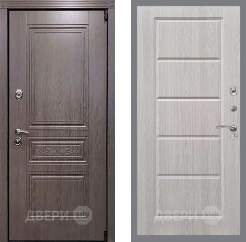 Входная металлическая Дверь Рекс (REX) Премиум-S FL-39 Беленый дуб в Бронницах