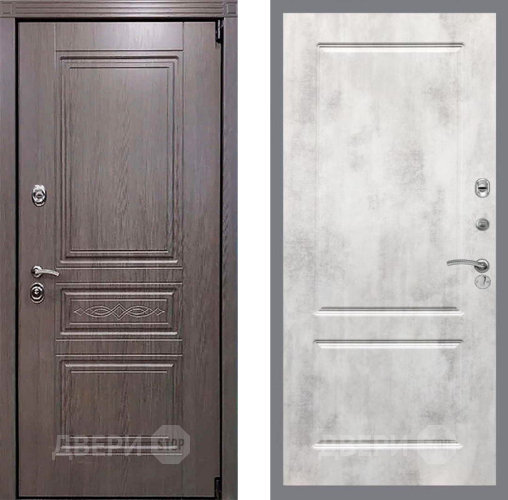 Входная металлическая Дверь Рекс (REX) Премиум-S FL-117 Бетон светлый в Бронницах