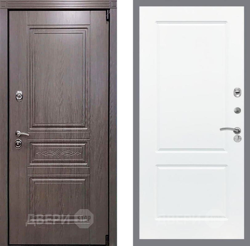 Входная металлическая Дверь Рекс (REX) Премиум-S FL-117 Силк Сноу в Бронницах