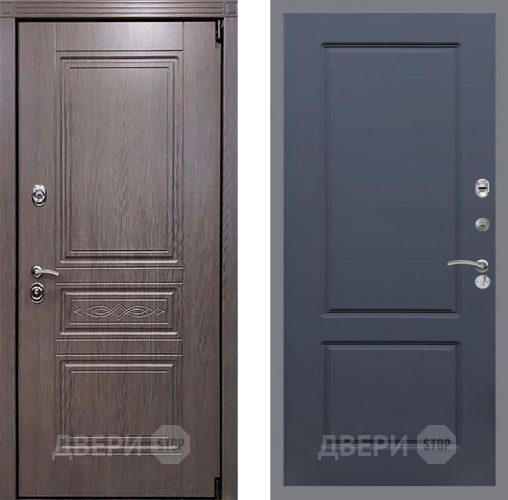 Входная металлическая Дверь Рекс (REX) Премиум-S FL-117 Силк титан в Бронницах