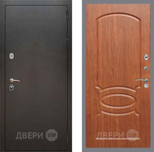 Входная металлическая Дверь Рекс (REX) 5 Серебро Антик FL-128 Морёная берёза в Бронницах