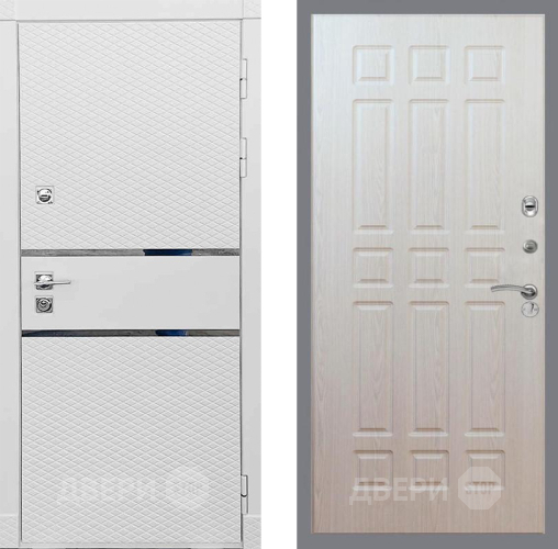 Входная металлическая Дверь Рекс (REX) 15 Силк Сноу FL-33 Беленый дуб в Бронницах