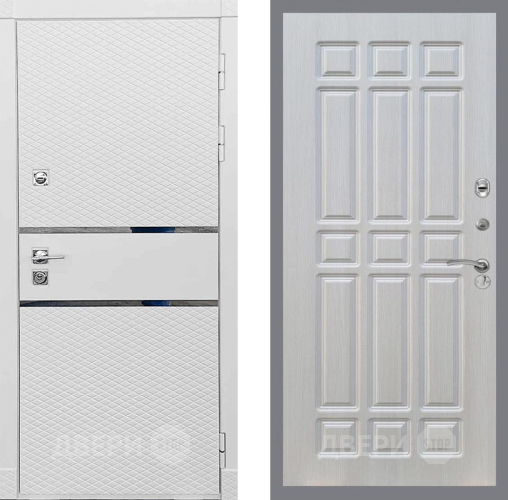 Входная металлическая Дверь Рекс (REX) 15 Силк Сноу FL-33 Лиственница беж в Бронницах