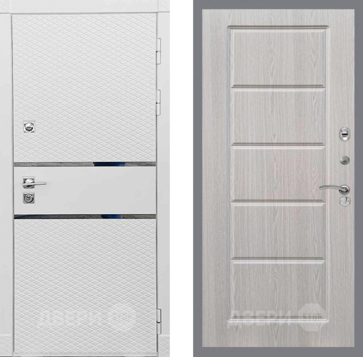 Входная металлическая Дверь Рекс (REX) 15 Силк Сноу FL-39 Беленый дуб в Бронницах