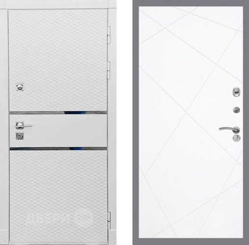 Входная металлическая Дверь Рекс (REX) 15 Силк Сноу FL-291 Силк Сноу в Бронницах