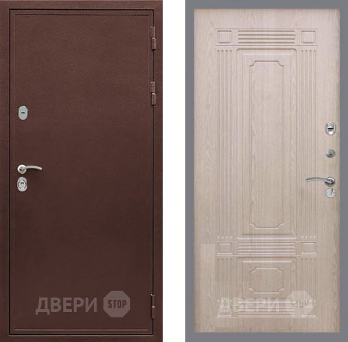 Входная металлическая Дверь Рекс (REX) 5А FL-2 Беленый дуб в Бронницах