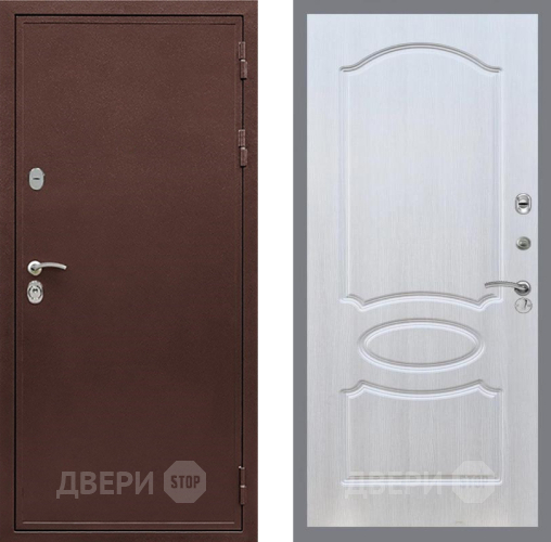 Входная металлическая Дверь Рекс (REX) 5А FL-128 Лиственница беж в Бронницах