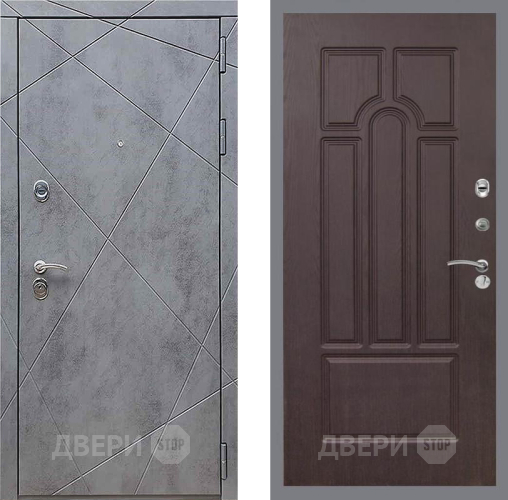 Входная металлическая Дверь Рекс (REX) 13 Бетон Темный FL-58 Венге в Бронницах