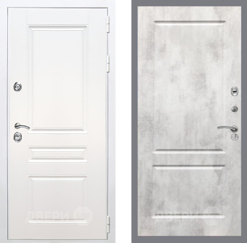 Дверь Рекс (REX) Премиум-н Силк Сноу FL-117 Бетон светлый в Бронницах