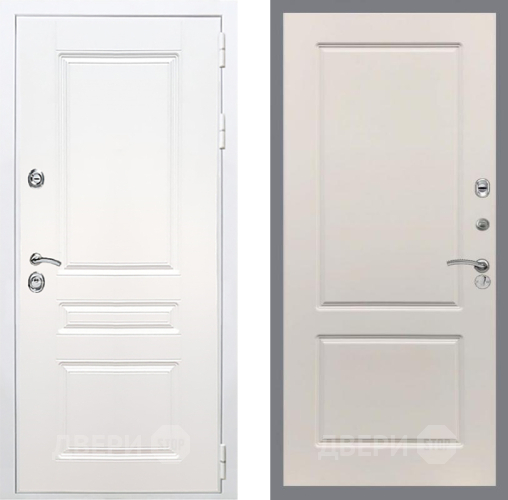 Входная металлическая Дверь Рекс (REX) Премиум-н Силк Сноу FL-117 Шампань в Бронницах