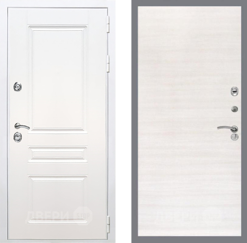 Входная металлическая Дверь Рекс (REX) Премиум-н Силк Сноу GL Акация в Бронницах