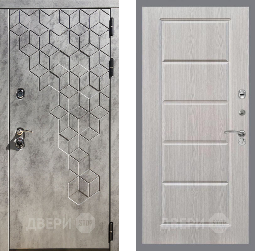 Входная металлическая Дверь Рекс (REX) 23 FL-39 Беленый дуб в Бронницах
