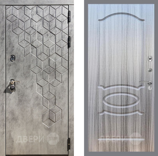 Входная металлическая Дверь Рекс (REX) 23 FL-128 Сандал грей в Бронницах