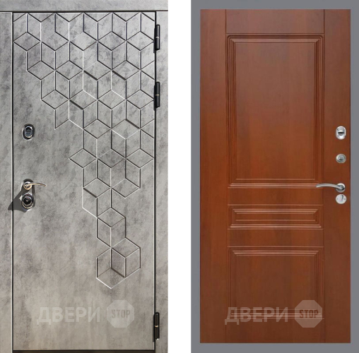 Входная металлическая Дверь Рекс (REX) 23 FL-243 Итальянский орех в Бронницах