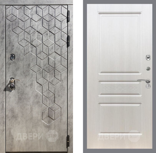 Входная металлическая Дверь Рекс (REX) 23 FL-243 Лиственница беж в Бронницах